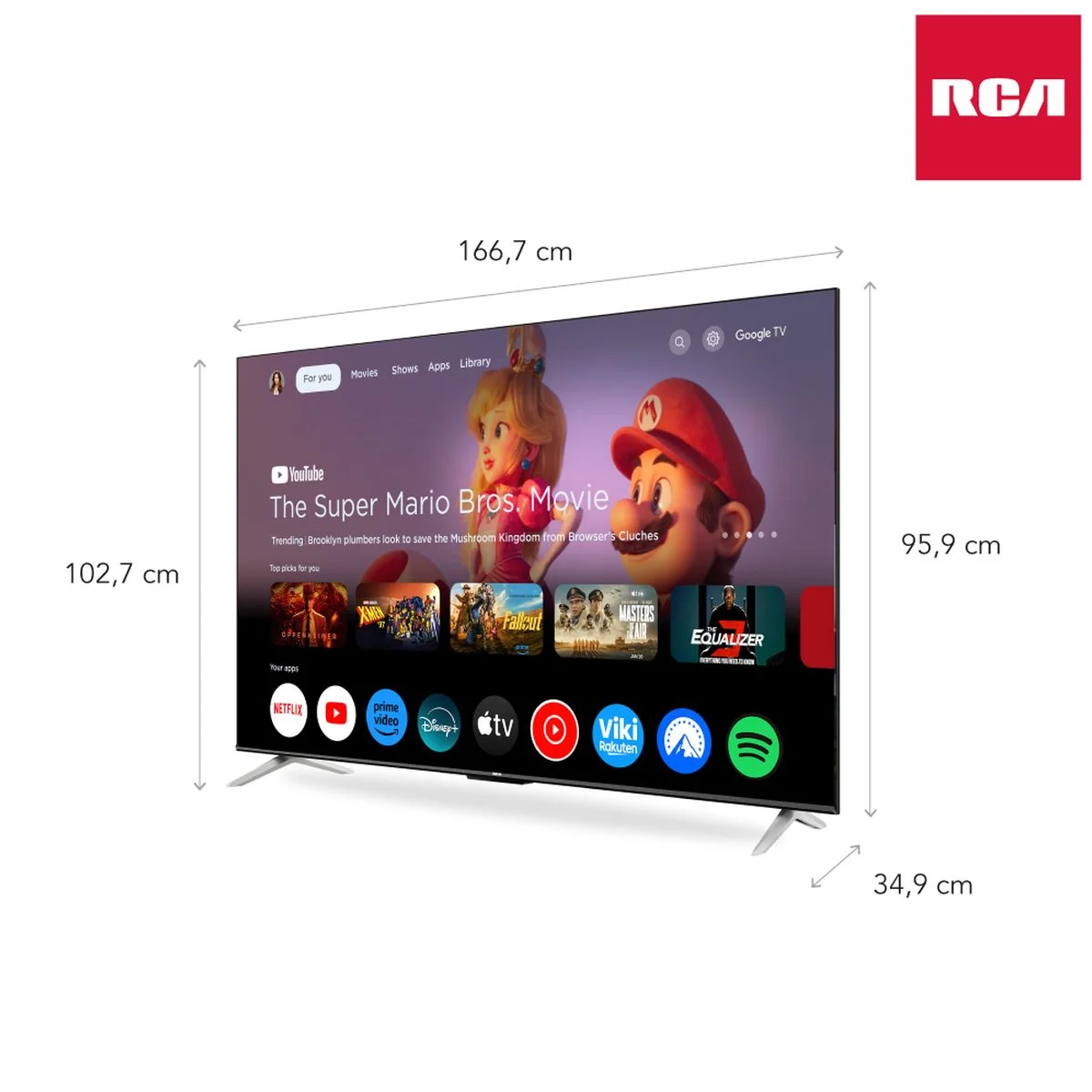RCA 75" Smart TV UHD 4K G75P7UHD